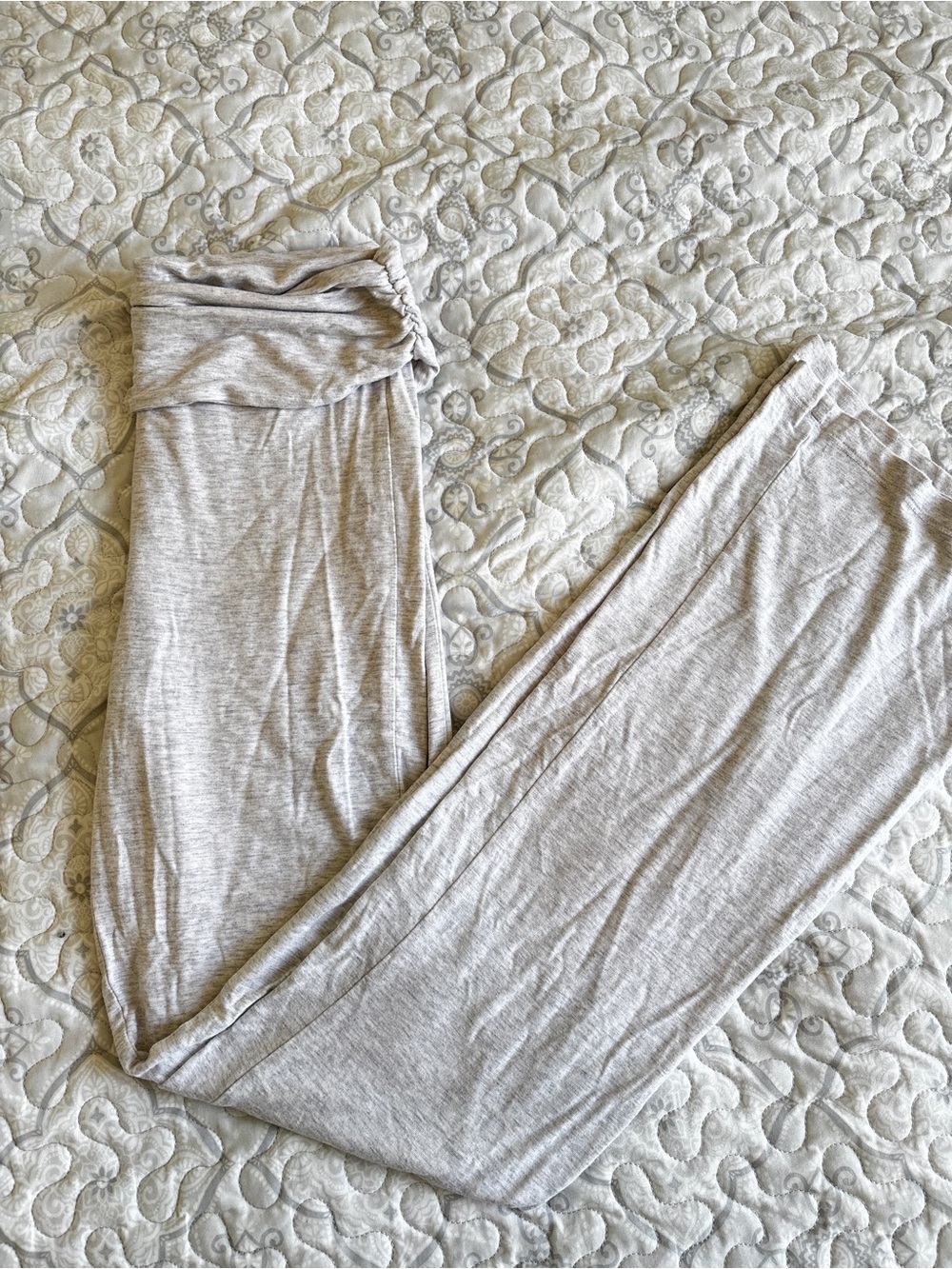 Garage Light Gray Fold-over Boot Cut Lounge Pants